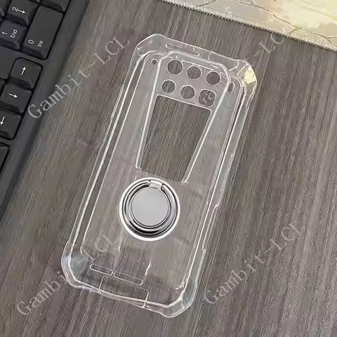 For Unihertz 8849 Tank 3 Pro 3Pro 6.79" 2024 Back Ring Holder Bracket Phone Cover TPU Soft Silicone 
