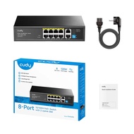 Cudy 8-Port 10/ 100M PoE+ Black Switch With 2 Uplink GbE Model FS1010PG