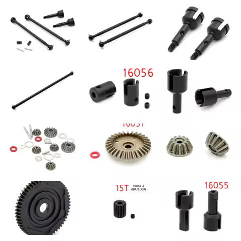 Metallic Accessories: ZD Racing MT16 BX12 X12S Gladiator JIUSI PT14R MT14R WB12 PRO RC Gears Axes Pa