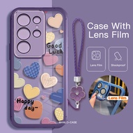 【2in1】Case For Samsung S25Ultra S25+ S24FE with Film Shockproof Soft Phone Casing Bear&Love Camera P