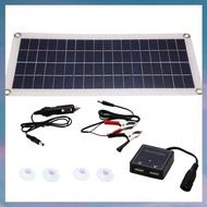 (NUQR) 1X8W 12V Dual USB/DC Flexible Solar Panel Efficient Car Battery Charge Camping