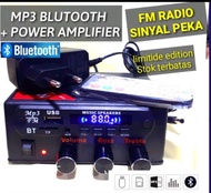 Amplifier Class D 12V Mp3 Bluetooth Volume Trible Bass