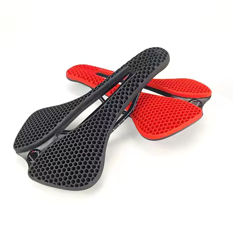 Luminous Bicycle Saddle MTB Road 3D Bike Seat PA Fiber Ultralight Breathable Comfortable Seat Cushio