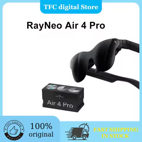 Rayneo Air 4 Pro AR Glasses 4K Video, HDR10, 135" Virtual Screen, Head-Mounted XR Support, Bluetooth