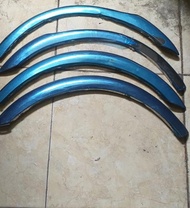 Aksesoris mobil karimun dan baleno 2000 fender trim chrome