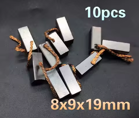 10pcs 8x9x19mm Carbon Brush For Vehicle Automobile Car Truck Heater Blower Fan Air-Blower Car Motor 