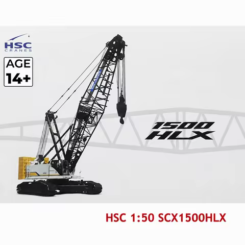 Scale 1:50 Scale Alloy Model HITACHI SUMITOMO HSC SCX1500HLX Crawler Crane Tower Engineering Machine