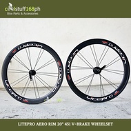 CS168ph LITEPRO Aero Rim 20" (451) 20H V-Brake Wheelset 1PAIR Bicycle Parts & Accessories