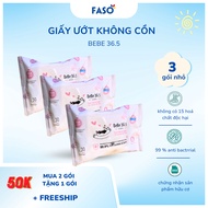 3 packs - La Terre BeBe36.5 Korean Antibacterial Wet Wipes - Safe - Alcohol Free - Made in Korea (30
