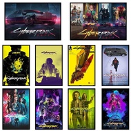 Cyberpunk 2077 Wall Art Poster Cyberpunk Fashion Canvas Art Prints Cyberpunk 2077 Decor Art Movie Pi