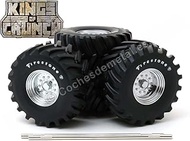 48-Inch Monster Truck Firestone Wheels and Tires 6 piece Set Kings of Crunch 1/18 by Greenlight 1354