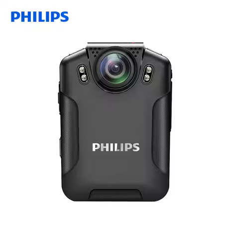 PHILIPS VTR8101 Body Worn Camera Voice Video Recorder HD Night Vision Rechargeable Battery One-key O