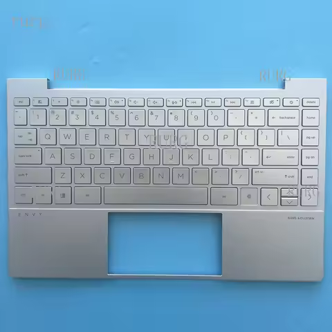 R+ FOR New Palmrest Upper Case with Backlit Keyboard Silver For HP ENVY 13-BA Series