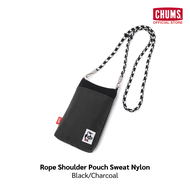 CHUMS Rope Shoulder Pouch Sweat Nylon / กระเป๋าสะพายข้าง crossbody กระเป๋าใบเล็กใส่มือถือ shoulder b
