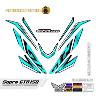SUPRA GTR 150 STRIPING MOTIF 49 / SUPRA GTR VARIATION STRIPING / VARIATION MOTORCYCLE STICKER / SUPR