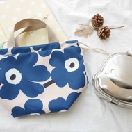 防潑水手提便當袋 束口袋 小學生便當袋 花朵款