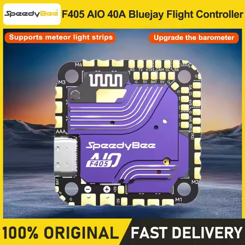 SpeedyBee F405 AIO 40A Bluejay 25.5x25.5 3-6S Flight Controller
