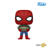 พร้อมส่ง+โค้ดส่วนลด Funko POP! (72190) Spider-Man in Ugly Sweater (1284) POP! Marvel: Holiday by Fun