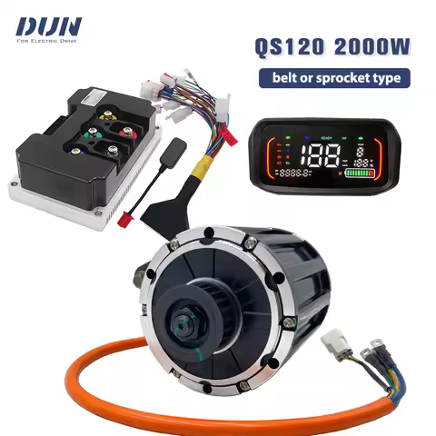 QS 120 70H PMSM Mid Drive Motor Kit with FarDriver 72340 Controller and N7 Display for Electric Vehi