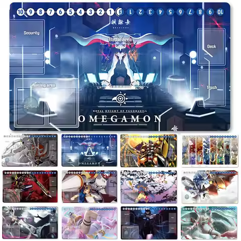 Board Game Digimon Playmat Table Mat Size 60X35 cm Mousepad Play Mats Compatible for DTCG TCG CCG-19