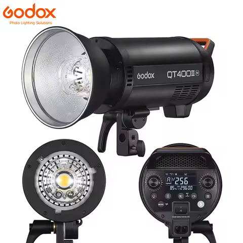 Godox QT400III M Pro 400WS + 40W LED Modeling Bulb HSS 1/8000s GN65 2.4G Wireless Photo Studio Light