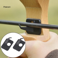 PP   Nocked Arrow Rest Pe Material Arrow Rest Self-adhesive Black Arrow Rest for Recurve Bow Hunting and Targeting Accessory 2pcs