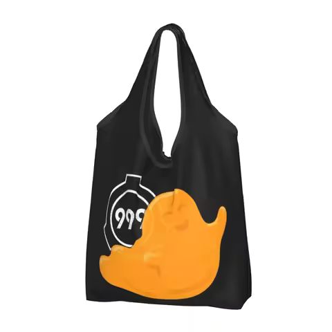 SCP-999 The Tickle Portable Tote Shopping Bags Large Capacity Shopper Bag Groceries Handbag Shoulder