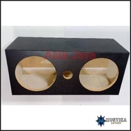 Box Speaker 10 inch Double Hitam MDF PVC