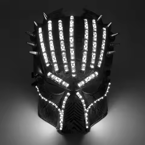 LED Halloween Killer Mask Glow Up Masquerade party Halloween birthday Christmas Characters Movie Hor