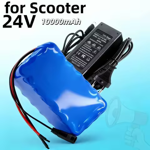 High-Capacity 24V 10Ah/14Ah 6S4P 18650 Li-Ion Battery Pack – 25.2V with Charger ,for Scooter & Vario