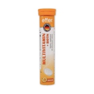 Effer วิตามินเม็ดฟู่ MULTIVITAMIN BIOTIN ZINC VITAMIN C CALCIUM D Elderberry Bioflavonoid