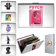 Card Holder Men Women Metal Credit Card Case Pattern Credit Card Holder Simple Metal Card Case Sculp