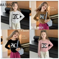 KidsLS | Wholesale Wholesale Wholesale | 695-A18828 Girls' long sleeve t-shirt top | 3-7 years | Pri