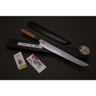 🇯🇵 [日本] 堺孝行🔥新品上架🔥【焔 玄武 先丸柳刃 (雙刃) 300mm 附黑石目鞘】日本高級廚刀