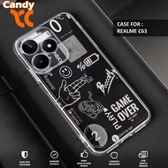 REALME C63 Case - REALME C63 Casing NASA TICKET Motif - Fourside Premium Softcase - Clear Transparen