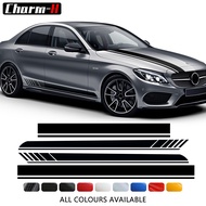 C63 AMG Style Edition 1 Side Stripes Hood Roof Rear Kit Decal for Mercedes Benz C Class W206 Sedan S