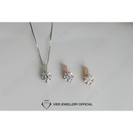 REPLIKA Wynn Edition Pendant 11153 Gold Plated Diamond Replica Necklace Crystal Zirconia