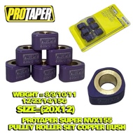NVX155 NMAX155 EGO LC / EGO LC FI / SOLARIZ AVANTIZ [ 8G-15G 20X12 6PCS CVT SUPER ROLLER ] PROTAPER 