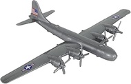 TimMee WW2 B-29 Superfortress Bomber Plane - Silver-Gray Plastic Army Men Aircraft