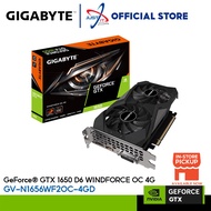 Gigabyte GeForce® GTX1650 D6 WINDFORCE OC 4GB GDDR6 Graphics Card | GV-N1656WF2OC-4G