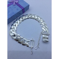 original silver 925 bangle for men pure silver perak tulen gelang tangan lelaki(TP 440)