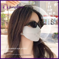JUNGLEPIA Anti-UV Ice Silk Breathable Face Face Shield Fashion Dustproof Sunscreen Unisex