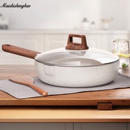 MSSH Medical stone non-stick wok frying pan household frying pan