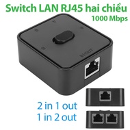 Two-way RJ45 LAN port Switch 1 in 2 out, 2 in 1 out Gigabits speed for computers, network devices