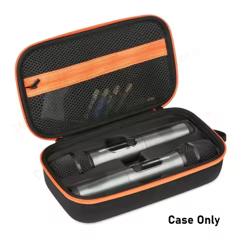 Wireless Microphone Case for JBL PartyBox Wireless Two Microphone System Singing Karaoke Dual Mic Ha