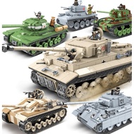 [Ready stock] Tank Lego compatible brick building blocks Warship Cobi WW2 German Russian Hilter Stal