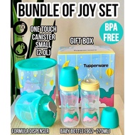 (READY STOCK) Botol Susu Baby Bayi Tupperware Bundle of Joy Set