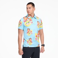 Valor PX - Girl Bomb POLO Hawaii Shirt เสื้อโปโล ฮาวาย แขนสั้น เสื้อสงกรานต์ เนื้อผ้าดี ระบายอากาศ