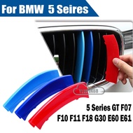 3pcs BMW M Sport Sticker Car Kidney Grill Clip Buckle Cover 3 Color Front Racing Grille Trim Covers 