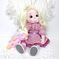 個性化填充娃娃和獨角獸手工娃娃衣服女孩禮物